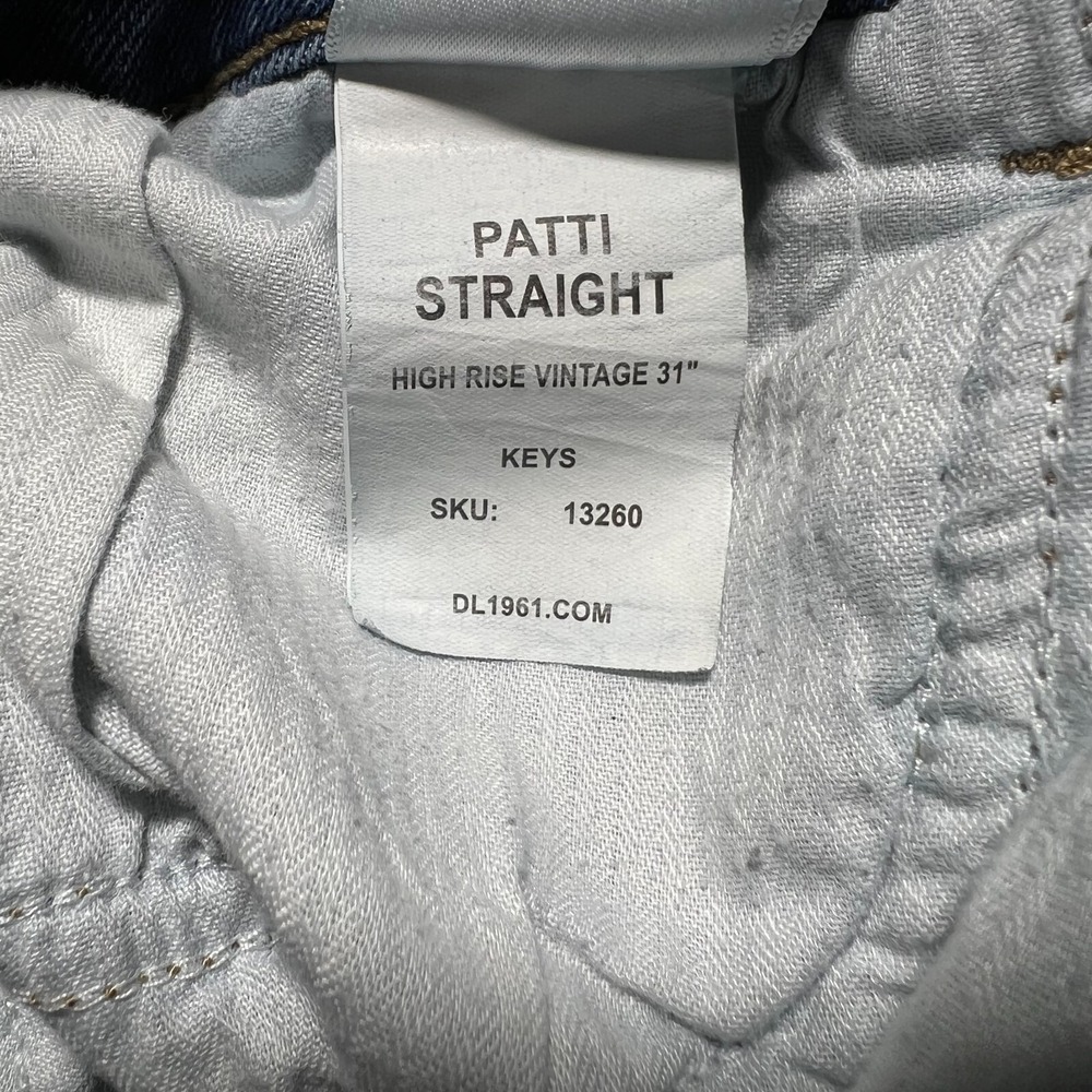 DL1961 Womens Blue Denim High Rise Vintage 31 Patti Straight Jeans Plus Size 16W - Picture 9 of 16